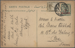 GA Ägypten - Ganzsachen: 1890's-1950's: Group Of 22 Postal Stationery Items Used, With Good Cards Like - Other & Unclassified