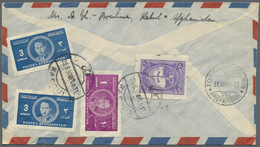 Br Afghanistan: 1948-1955: Group Of Six Airmail Covers To Switzerland Plus One To Austria (censored) Wi - Afghanistan