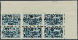 ** Alawiten-Gebiet: 1926, 7.50pi. On 2.50pi. Greenish-blue, 32 U/m Copies With Double Overprint. Maury - Briefe U. Dokumente