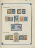 O/Brfst/Br Algerien: 1853/1975 (ca.), France Used In Algeria, Collection Of Apprx. 86 Stamps Napoleon And Ceres - Andere & Zonder Classificatie