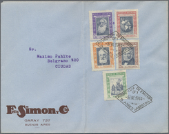 /Br Argentinien: 1940/1950 (ca.), Accumulation Of Apprx. 130 Covers And Cards, Comprising Many F.d.c. In - Autres & Non Classés