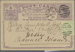 GA Australische Staaten: 1880/1911 (ca.), Accumulation With About 80 Used POSTAL STATIONERY ITEMS With - Collezioni