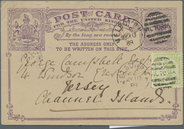 GA Australische Staaten: 1880/1911 (ca.), Accumulation With About 80 Used POSTAL STATIONERY ITEMS With - Sammlungen