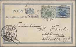 GA/Br Australische Staaten: 1897/1900 (ca.), Mainly Queensland And NSW, Covers (4), Used Stationery (13 In - Collezioni