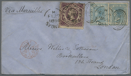 Br Neusüdwales: 1863/1888 (ca.), Accumulation Of 15 Covers To England Mostly At 6d. Rate But Also 8d. A - Covers & Documents