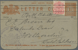 GA Neusüdwales: 1875/1908 (ca.), POSTAL STATIONERY: Old Collection With About 110 Used And Unused Postc - Covers & Documents