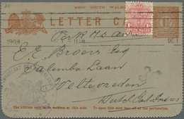 GA Neusüdwales: 1875/1908 (ca.), POSTAL STATIONERY: Old Collection With About 110 Used And Unused Postc - Briefe U. Dokumente