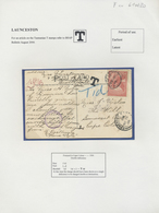 Br Tasmanien: 1899, Landscape Issue, Interesting Collection On Exhibition Leaves With 10 Letters And Po - Brieven En Documenten