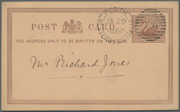 GA Westaustralien: 1879/1909 (ca.), POSTAL STATIONERY: Old Collection With About 30 Used And Unused Pos - Covers & Documents