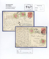 Br Australien: 1912/1929, Nine Letters All With With Tax Markings Or Postage Due Stamps All Written Up - Other & Unclassified