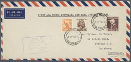 Br/ Australien: 1960/1990 (ca.), Lot Of Apprx. 165 Covers, Many Australia-related Airmail Covers Incl. F - Other & Unclassified