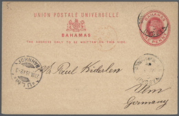 GA Bahamas: 1895/1962 (ca.), Accumulation Of About 48 Mostly Commercially Used Postcards, Envelopes, Re - 1963-1973 Autonomie Interne