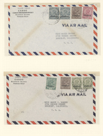 Br Bahrain: 1948-1984: Collection Of 42 Covers Sent From Bahrain To The U.S.A., With Various Frankings - Bahrein (1965-...)