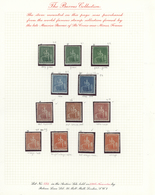 */(*) Barbados: 1861/1870 (ca.), Petty Mint Collection Of The "Seated Britannia" Issue, Neatly Arranged On - Barbados (1966-...)