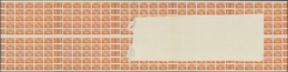 ** Belgisch-Kongo: 1935, 50 Years Kongostate 2.40 Fr In The Printing Sheet With Ten IMPERFORATED Sheets - Autres & Non Classés