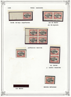 **/*/O/(*)/Br Bolivien: 1909/1957, VARIETIES/SPECIALITIES, Collection Of Apprx. 470 Stamps On Album Pages, Showing - Bolivien