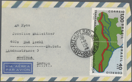 Br Brasilien: 1961/1985 (ca.), Accumulation With About 128 Commercial Airmail Covers To Austria With So - Autres & Non Classés