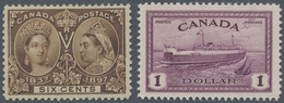**/* Canada: 1897/1957, Canada/Newfoundland, Specialised Mint Assortment Incl. 1897 Jubilee 6c. Brown, Se - Andere & Zonder Classificatie