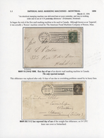 Br/GA Canada - Stempel: 1896/1902, THE MACHINE CANCELLATIONS OF CANADA, Extraordinary Collection Of Apprx. - Storia Postale