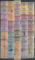 O Ceylon / Sri Lanka: 1875/1905 (ca.), Reichhaltige Partie Der Stempelmarken/Revenue, Es Wurde Spezial - Sri Lanka (Ceylan) (1948-...)