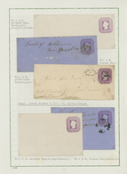 GA Chile - Ganzsachen: 1873/1925, Collection Of Postal Stationery In Two Albums, Mint And Used Througho - Cile