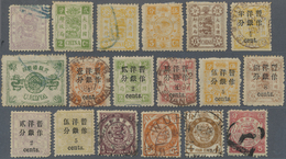 */(*)/O/Brfst China: 1885/1950 (ca.), Mint And Mainly Used Collection Mounted In Old  "Stamp Album" From Pre-WII G - Andere & Zonder Classificatie