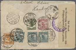 Br/GA/ China: 1897/1948, Covers (2, Inc. German Currency Control), Stationery Mint/used (12), HK Franked Wr - Other & Unclassified