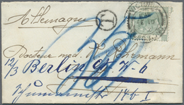 /Br/O China: 1898/1923 (ca.), Used Ppc (7) And HK Name Card Size Envelope Marked "T" Used To Germany, Shan - Autres & Non Classés