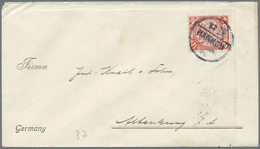 Br/ China: 1898/1912, Coiling Dragons On Covers (5), Ppc (5) Used To Germany Or China Inland; Also 1912 - Autres & Non Classés