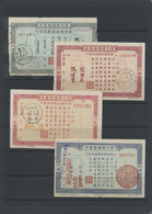 GA/O/(*) China: 1942/45 (ca.), Collection Of WW-II Postal Saving Stamps Inc. Some Forms, Paper Varieties Etc. - Other & Unclassified