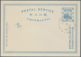 GA China - Ganzsachen: 1889/97 (ca.), Mint Lot Of Stationery From Shanghai (6), Chefoo (2, Very Clean) - Postkaarten
