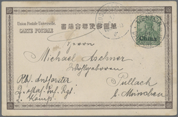 /*/O China - Fremde Postanstalten / Foreign Offices: Germany, 1897/1908 (ca.), Four Ppc At The 5 Pf., 10 - Other & Unclassified