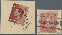 Br/Brfst China - Besonderheiten: 1936/39, "SHANGHAI PAQUEBOT" Daters: Bilingual "From Ship Letters Box 28.7.2 - Altri & Non Classificati