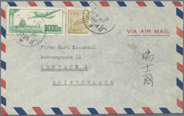 Br China - Volksrepublik: 1950/62, Airmail Covers (7), Six To Switzerland And One To Denmark. - Sonstige & Ohne Zuordnung