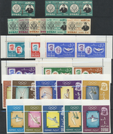 ** Dubai: 1963/1972, U/m Accumulation In A Binder, Incl. Many "Space" Souvenir Sheets With Double/inver - Dubai