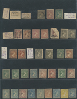 (*)/O/* Falklandinseln: 1880/1918 (ca.), Mainly Unused Collection Of Apprx. 185 Stamps QV. KEVII And KGV, In - Falkland