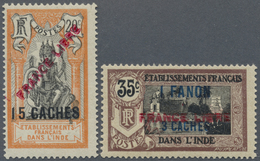 */**/O Französisch-Indien: 1893/1950, Mainly Mint Collection In A Stockbook, Well Collected Throughout From - Covers & Documents