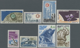 ** Französische Gebiete In Der Antarktis: 1962/1979, U/m Lot Of Eight Stamps, Michel Nos. 27, 29/30, 35 - Other & Unclassified