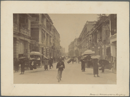 Hongkong - Besonderheiten: 1910: Two Photos Ex Collection Dönitz, Showing A Street In The Chinese Qu - Autres & Non Classés