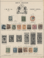 O/(*) Indien: 1854/1946, Mainly Used Collection Incl. Some Fiscals, States And Burma On Album Pages, Varie - Autres & Non Classés