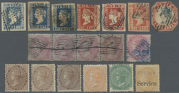 O/Brfst/* Indien: 1854-1900 Ca.: Accumulation Of Several Hundred Stamps Of Queen Victoria Issues Including Off - Sonstige & Ohne Zuordnung
