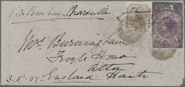 Br/GA/Brfst/O Indien: 1854-1880's (ca.) - "EARLY INDIAN CANCELLATIONS": Specialized Collection Of About 1000 Cover - Autres & Non Classés