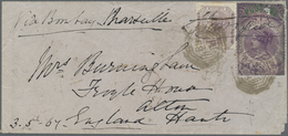 Br/GA/Brfst/O Indien: 1854-1880's (ca.) - "EARLY INDIAN CANCELLATIONS": Specialized Collection Of About 1000 Cover - Other & Unclassified