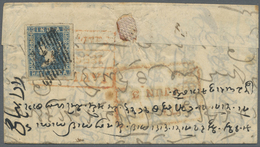 Br Indien: 1854-55: Nine Covers Franked With Lithographed ½a. (six, Different Dies/shades) And 1a. (two - Andere & Zonder Classificatie