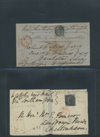 Br Indien: 1855-1900 Ca.: Collection Of More Than 100 Covers And Letters To England, Scotland And Irela - Sonstige & Ohne Zuordnung