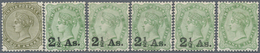 */** Indien: 1860/92, Very Fine Lot Of 20 Mint LH Values, All In Fresh And Superb Condition, SG: £356,- - Autres & Non Classés