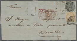 Br Indien: 1863-1885: Six Letters And Covers To FRANCE, With Various Frankings Up To 6a. From Various I - Autres & Non Classés