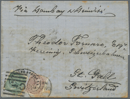 Br/GA Indien: 1874/1944 - Destination SWITZERLAND: Eight Covers To Switzerland Including 1874 Cover To St. - Other & Unclassified