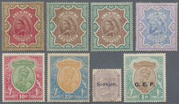 */(*)/** Indien: 1882-1946 Collection Of About 360 Stamps, Mint Or Unused Without Gum, With 17 QV Definitives - Autres & Non Classés