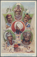 Br Indien: 1900-1920's Ca.- PICTURE POSTCARDS: Collection Of About 150 Picture Postcards, Coloured Or B - Altri & Non Classificati